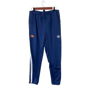 Umbro Spain Flag Soccer Track Pants Men’s L Blue‎ Joggers Sweatpants Futbol